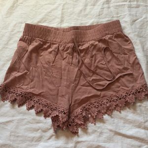 Blush Pink flowy shorts